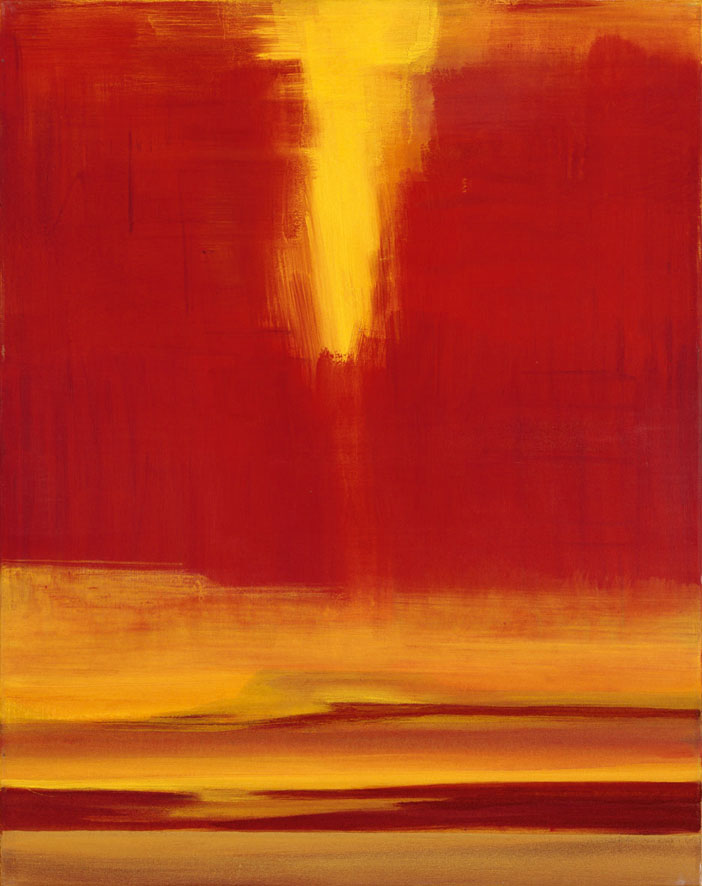 Bernd Zimmer | Dünen. Sonnendurchbruch, 2002 | Acryl/Leinwand | 105 × 83 cm | WVZ 1597