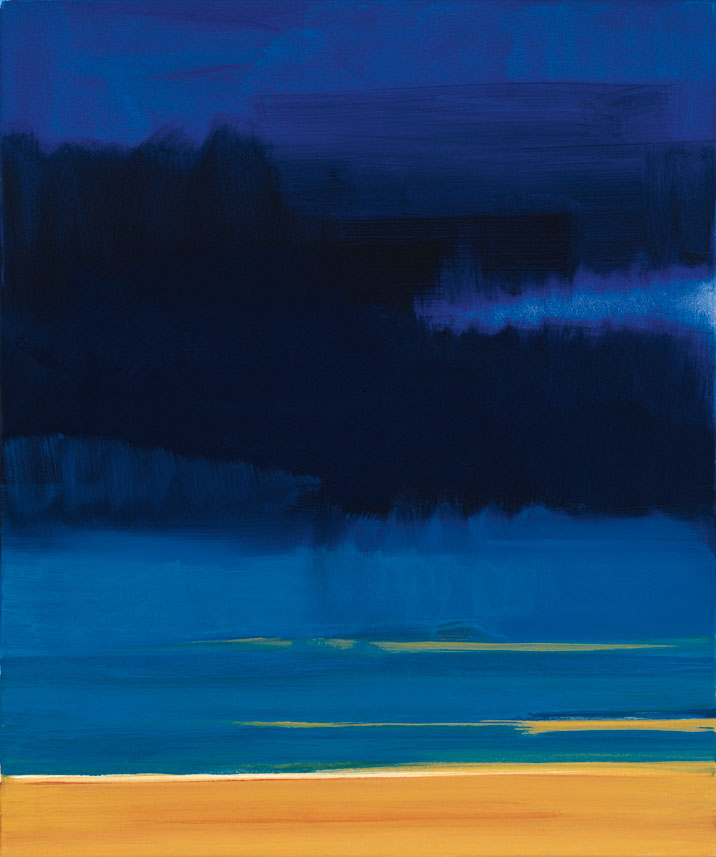 Bernd Zimmer | Dünen. Kaltes Licht II, 2002 | Acryl/Leinwand | 120 × 100 cm | WVZ 1603