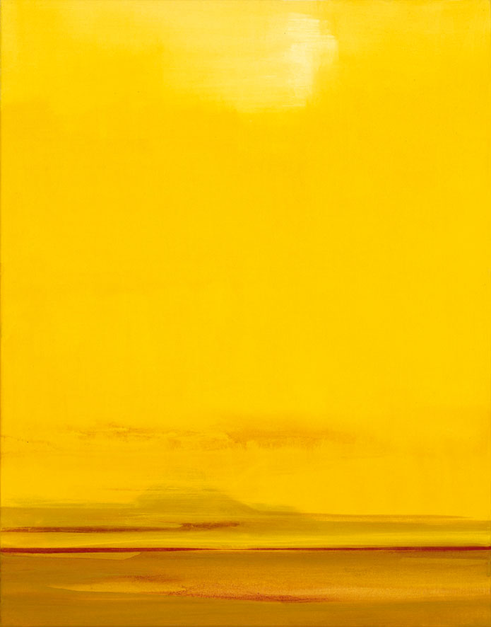 Bernd Zimmer | Dünen. Sonne (II), 2002 | Acryl/Leinwand | 105 × 84 cm | WVZ 1606