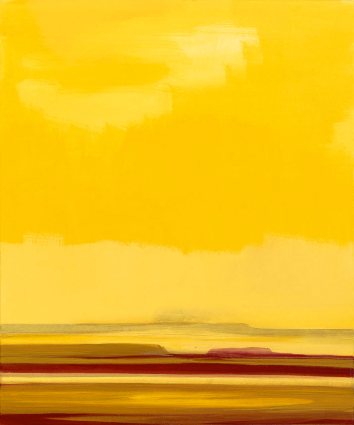 Bernd Zimmer | Namib. Sonne (II), 2002 | Acryl/Leinwand | 120 × 100 cm | WVZ 1608
