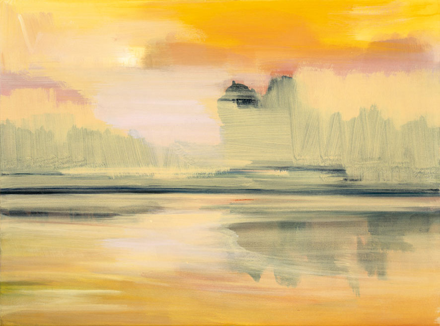 Bernd Zimmer | Onega. Kizhi. Nebel, 2003 | Acryl/Leinwand | 100 × 135 cm | WVZ 1825