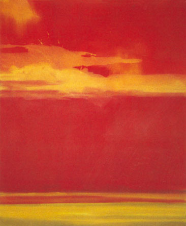 Bernd Zimmer | Dünen. Sand. Gelbe Wolke, 2004 | Acryl/Leinwand | 120 × 100 cm | WVZ 1841