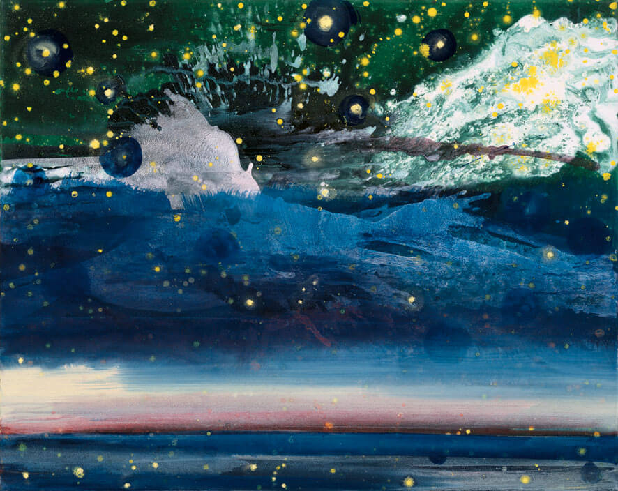 Bernd Zimmer | Onega. Cosmos, 2003/04 | Acryl, Öl/Leinwand | 84 × 106 cm | WVZ 1850
