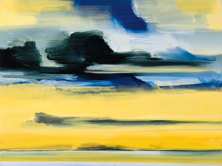 Bernd Zimmer | Wolken über Walam VII, 2005 | Acryl/Leinwand | 90 × 120 cm | WVZ 1921