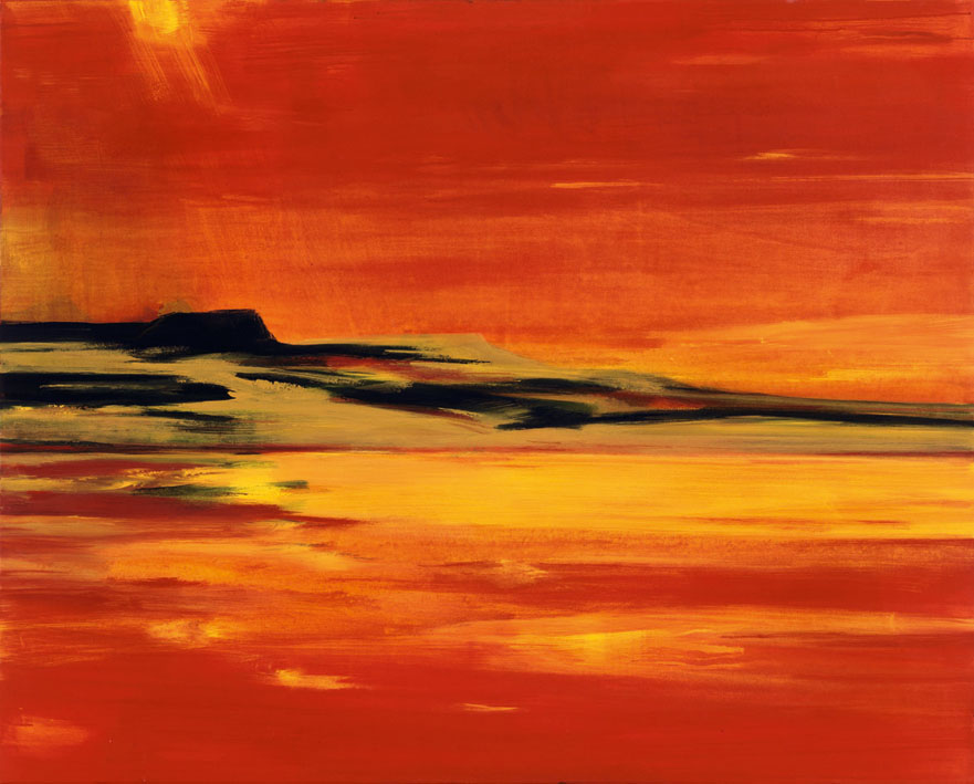 Bernd Zimmer | Wüste. Sonnendurchbruch. Kamm, 2003/05 | Acryl/Leinwand | 130 × 160 cm | WVZ 1928