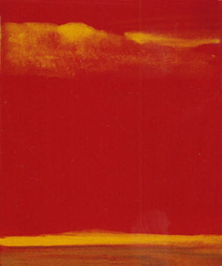 Bernd Zimmer | Wüste. Gelbe Wolke, 2005 | Acryl/Leinwand | 30 × 25 cm | WVZ 1929