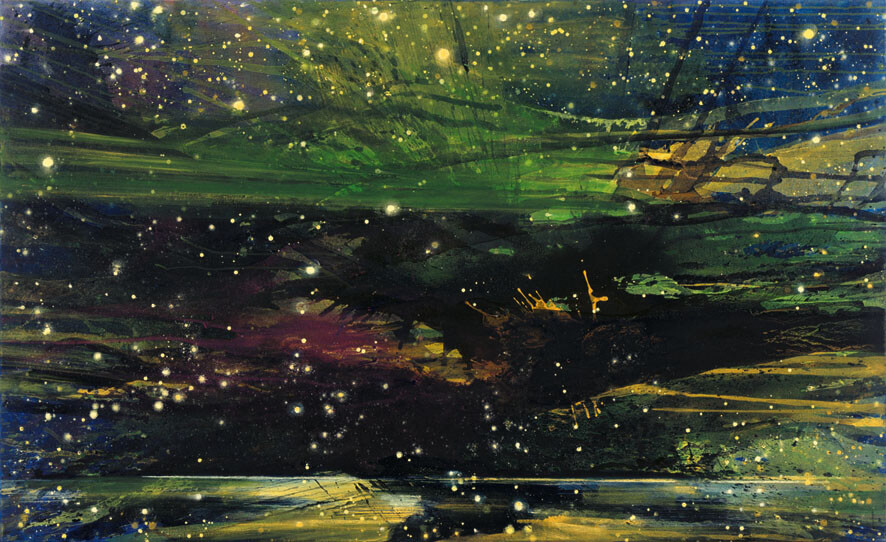 Bernd Zimmer | Beginn (ll), 2007 | Acryl, Öl, Pastell/Leinwand | 110 × 180 cm | WVZ 1995