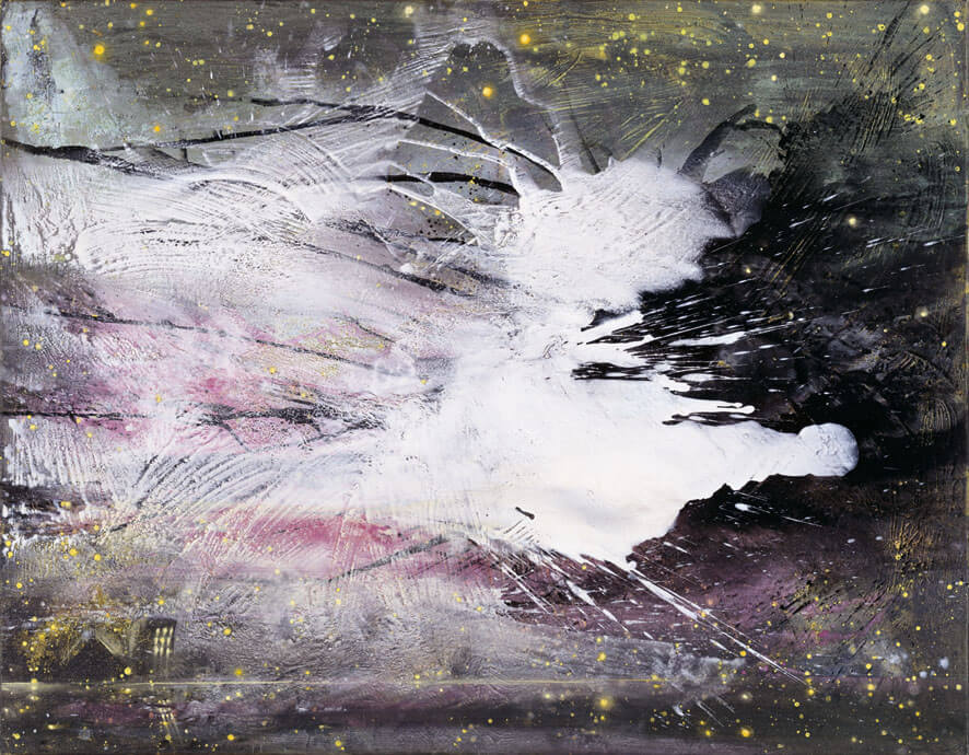 Bernd Zimmer | … die Wolken ziehen, nichts wird vergehen, 2007 | Acryl, Öl, Pastell/Leinwand | 140 × 180 cm | WVZ 1999