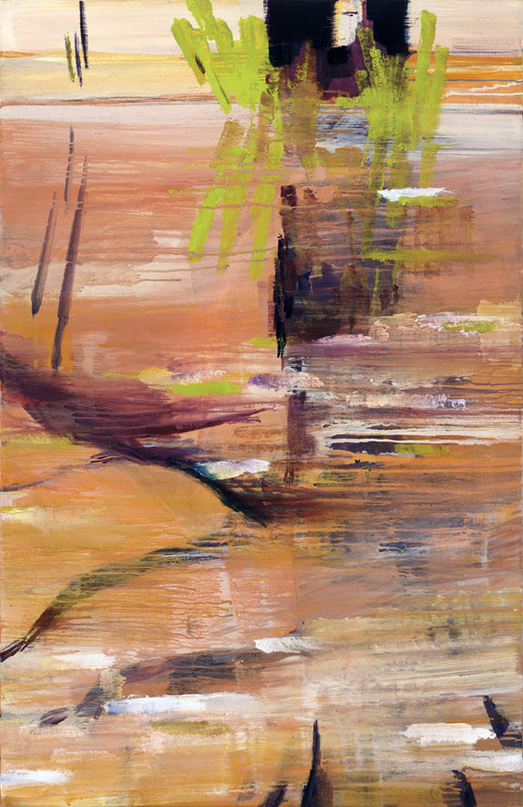 Bernd Zimmer | Wasserbaum III, 2008 | Acryl/Leinwand | 130 × 84 cm | WVZ 2031