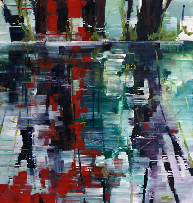 Bernd Zimmer | Kristallwasser, 2008 | Acryl/Leinwand | 210 × 200 cm | WVZ 2036