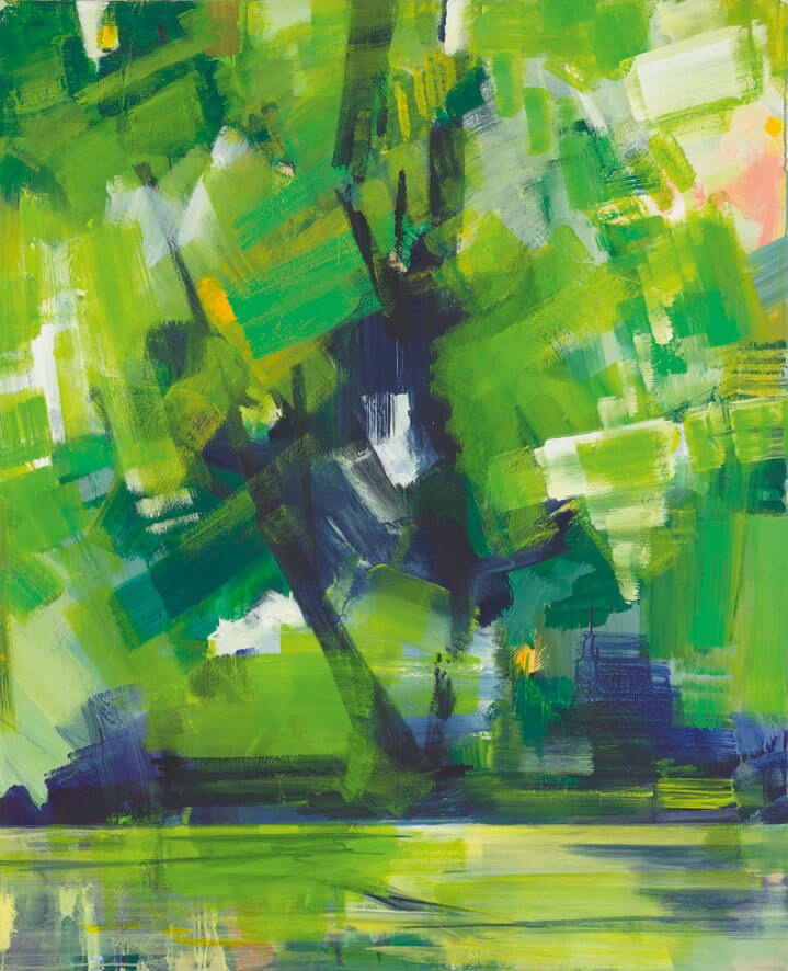Bernd Zimmer | Camouflage. Baum, 2010 | Acryl/Leinwand | 160 × 130 cm | WVZ 2207