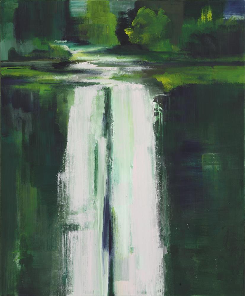 Bernd Zimmer | Wasserfall. Kante, 2011 | Acryl/Leinwand | 145 x 120 cm | WVZ 2247