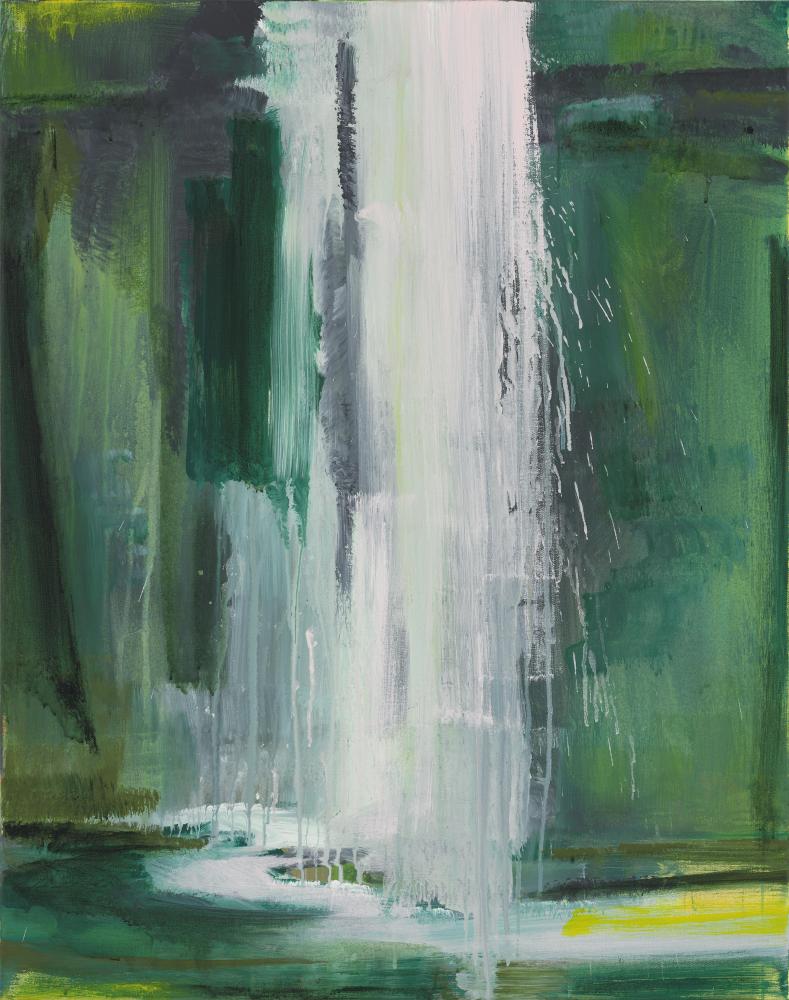 Bernd Zimmer | Wasserfall. Drachensee, 2011 | Acryl/Leinwand | 95 x 75 cm | WVZ 2250