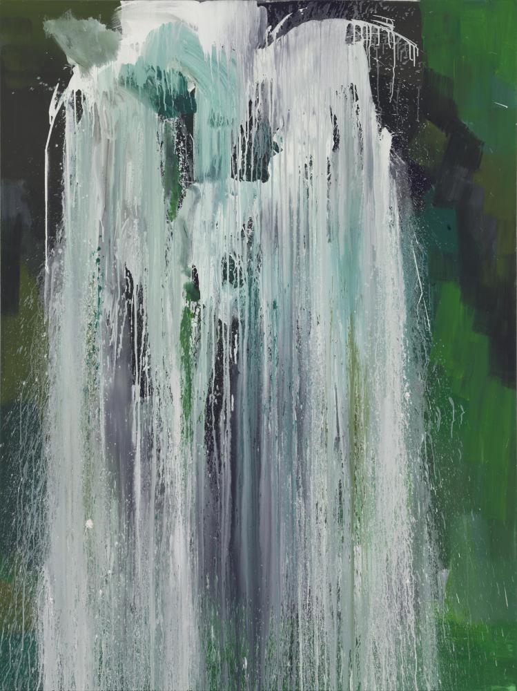 Bernd Zimmer | Drachensee. Wasserfall III, 2011 | Acryl/Leinwand | 200 x 150 cm | WVZ 2254