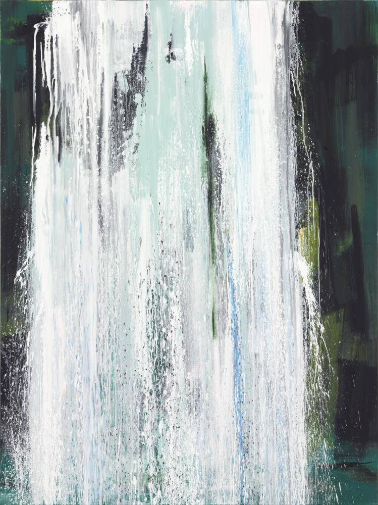 Bernd Zimmer | Wassersturz I, 2011 | Acryl/Leinwand | 160 x 120 cm | WVZ 2259