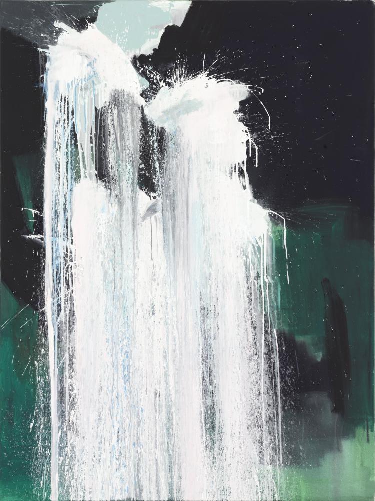 Bernd Zimmer | Wassersturz II, 2011 | Acryl/Leinwand | 160 x 120 cm | WVZ 2260