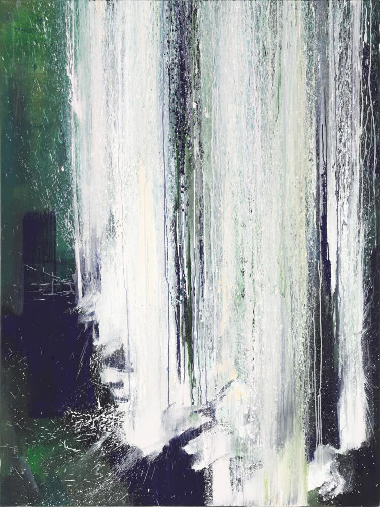 Bernd Zimmer | Wassersturz III, 2011 | Acryl/Leinwand | 160 x 120 cm | WVZ 2261