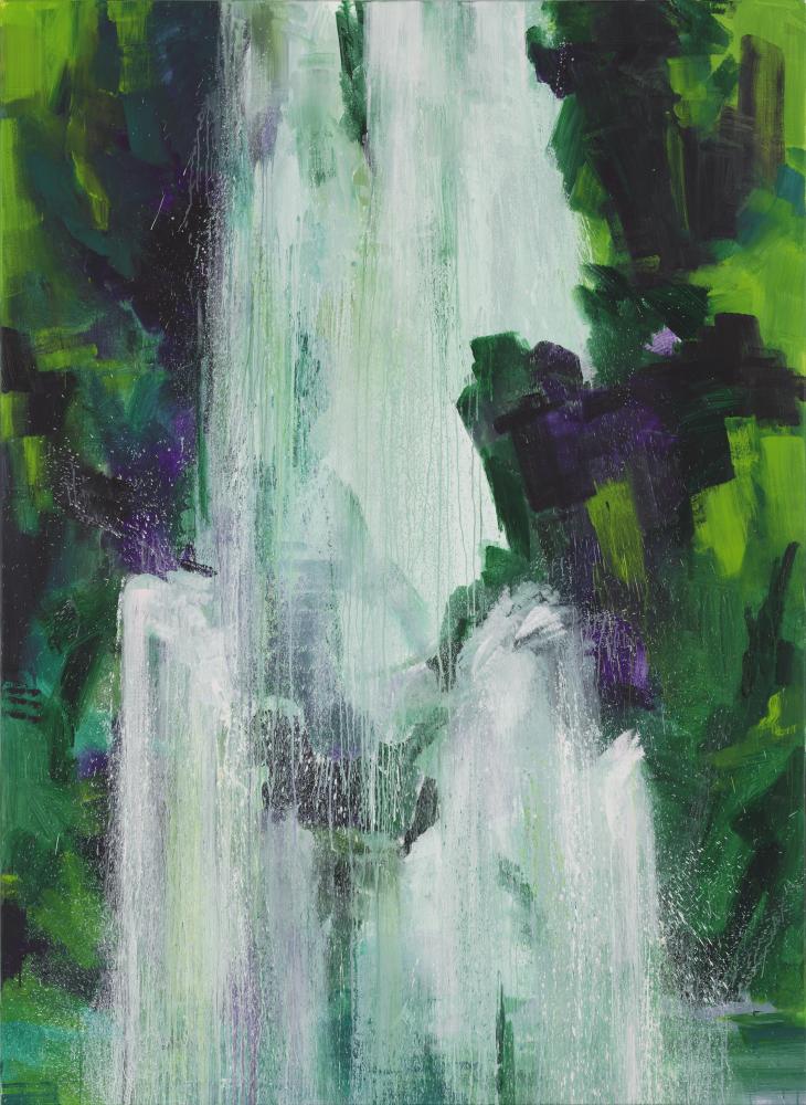 Bernd Zimmer | Drachenschlucht. Wasserfall, 2011 | Acryl/Leinwand | 260 x 190 cm | WVZ 2266