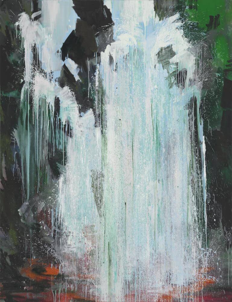 Bernd Zimmer | Drachenschlucht I (Lava), 2011 | Acryl/Leinwand | 260 x 200 cm | WVZ 2278