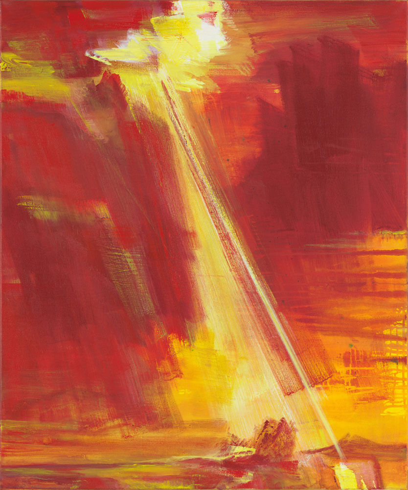 Bernd Zimmer | L'Annunciazione, 2011/12 | Acryl/Leinwand | 120 x 100 cm | WVZ 2286