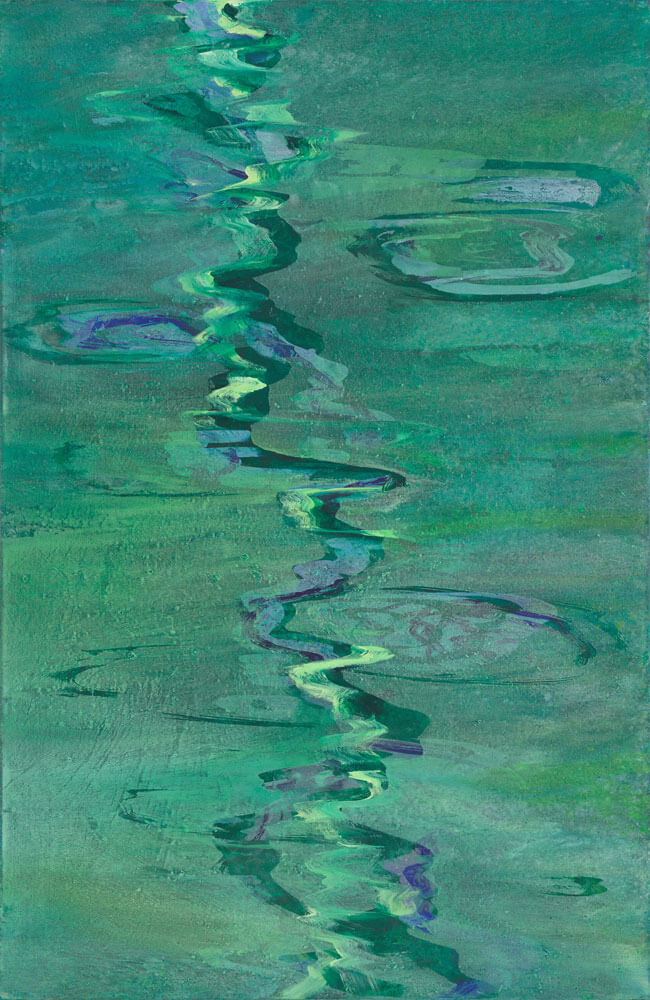 Bernd Zimmer | Im Fluß, 2012 | Acryl/Leinwand | 200 x 130 cm | WVZ 2353