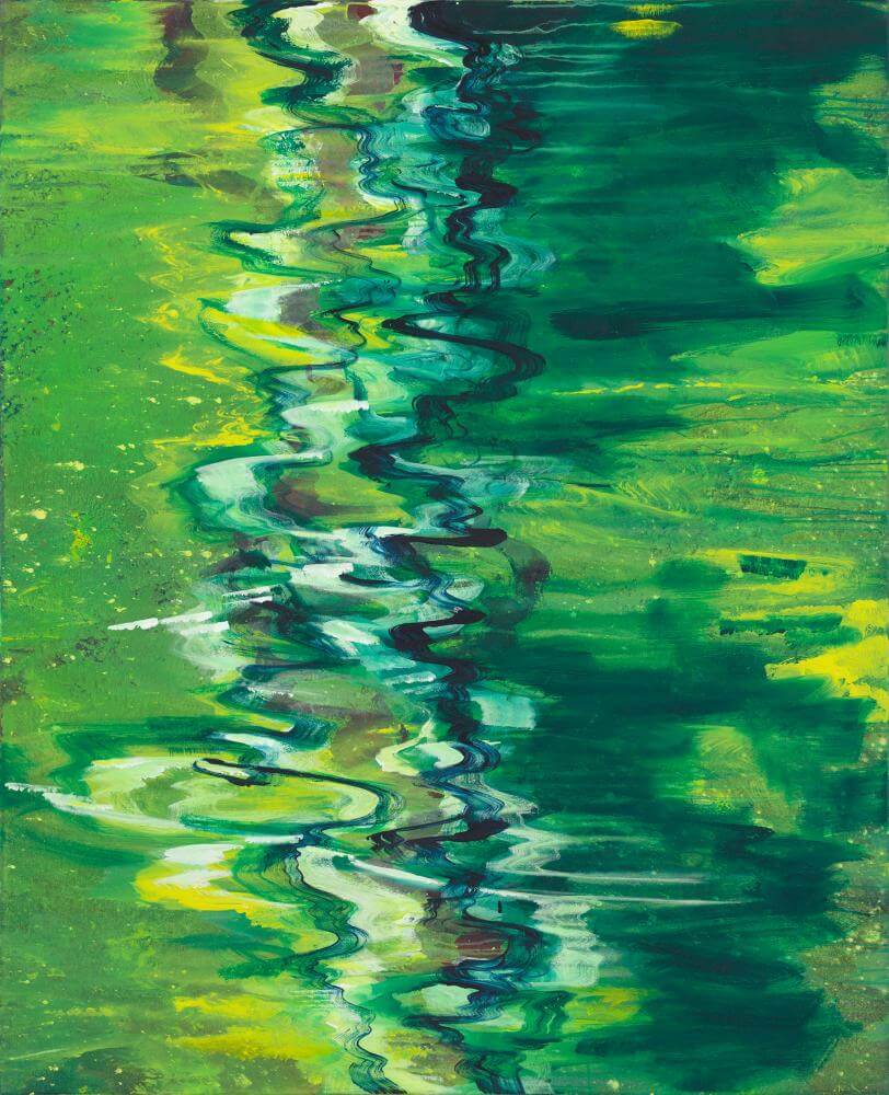 Bernd Zimmer | Im Fluss II, 2013 | Acryl/Leinwand | 160 x 130 cm | WVZ 2369