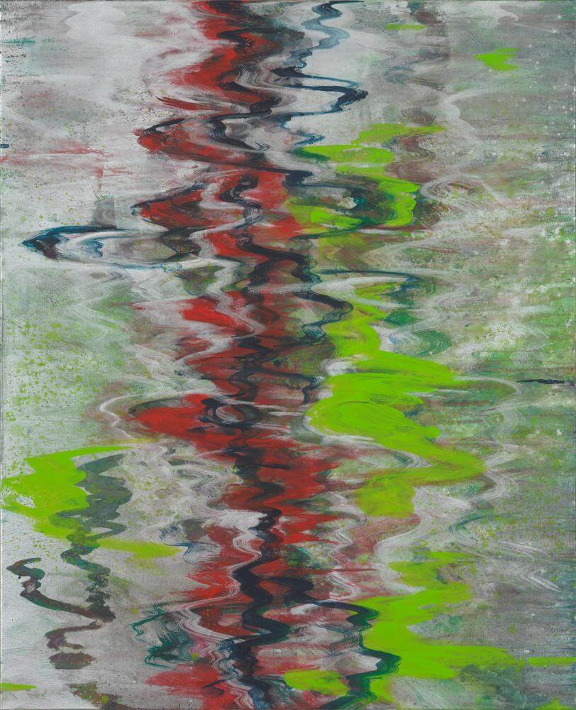 Bernd Zimmer | Im Fluss III, 2013 | Acryl/Leinwand | 160 x 130 cm | WVZ 2370