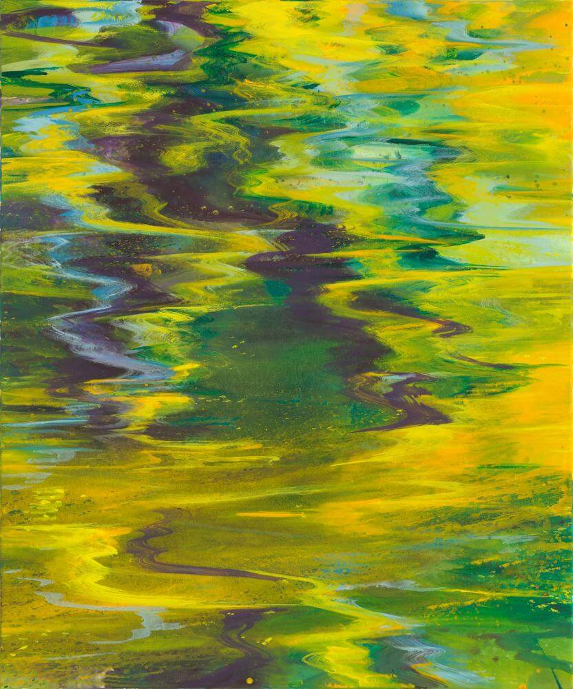 Bernd Zimmer | Im Fluss V, 2013 | Acryl/Leinwand | 120 x 100 cm | WVZ 2372