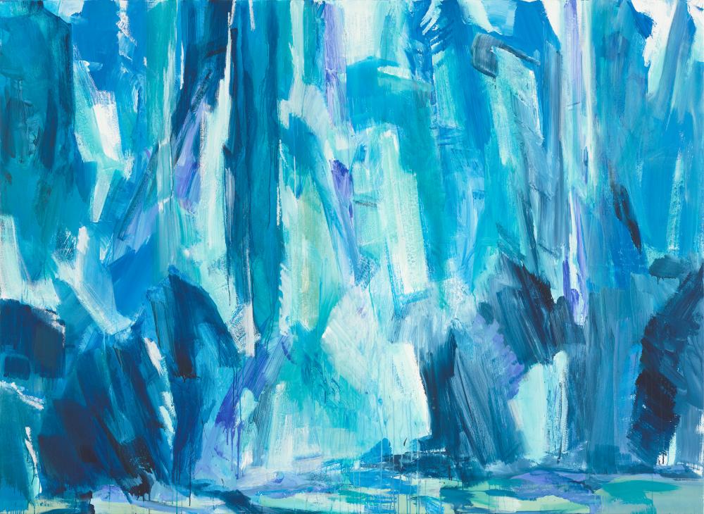 Bernd Zimmer | Grey. Gletscherwand, 2013 | Acryl/Leinwand | 190 x 260 cm | WVZ 2389