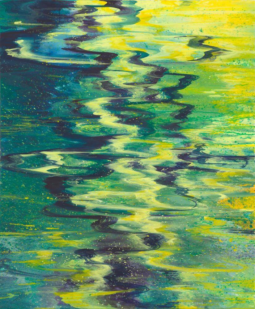 Bernd Zimmer | Im Fluss VII, 2013 | Acryl/Leinwand | 150 x 120 cm | WVZ 2396
