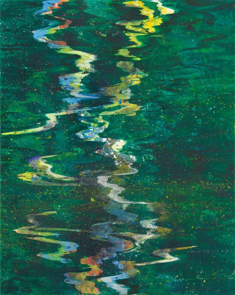 Bernd Zimmer | Im Fluss VIII, 2013 | Acryl/Leinwand | 150 x 120 cm | WVZ 2397