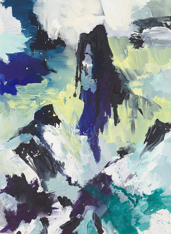 Bernd Zimmer | Kirchner reloaded: Tinzenhorn - Wolken I, 2014 | Acryl/Leinwand | 260 x 190 cm | WVZ 2431