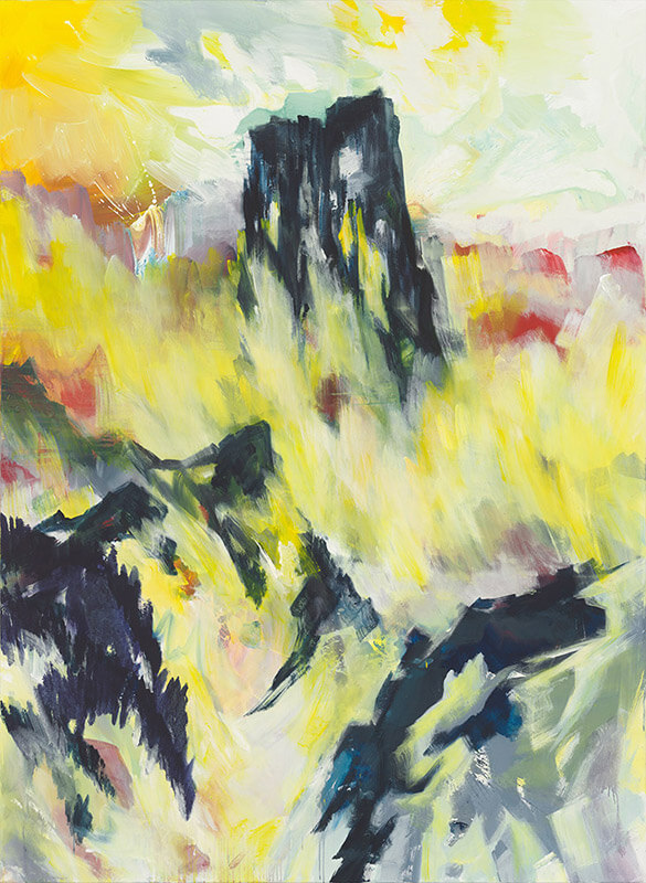 Bernd Zimmer | Kirchner reloaded: Tinzenhorn - Nebel II, 2014 | Acryl/Leinwand | 260 x 190 cm | WVZ 2434
