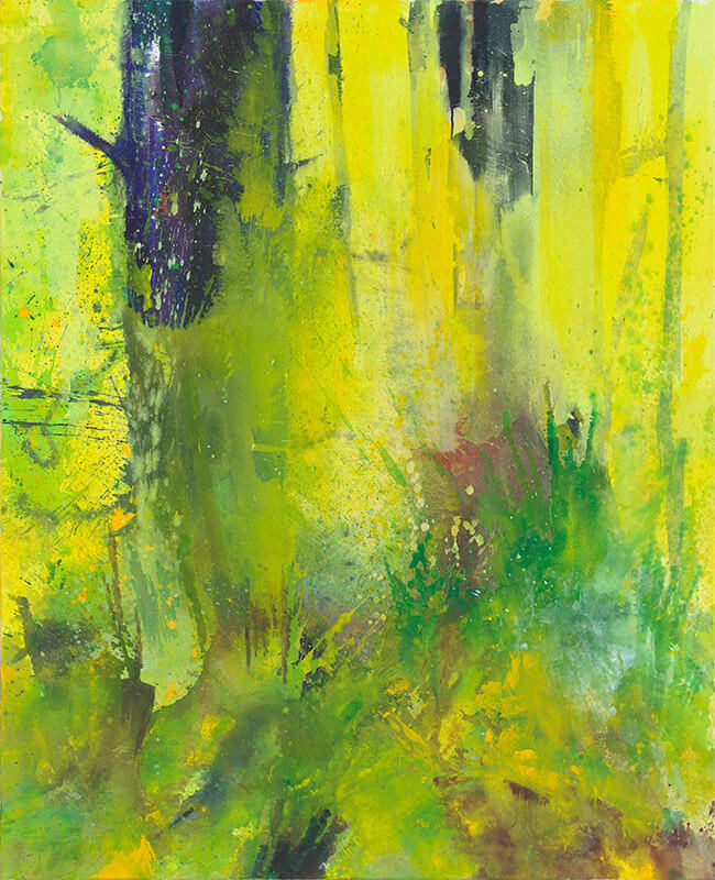 Bernd Zimmer | Blauer Baum. Dunst, 2014 | Acryl/Leinwand | 160 x 130 cm | WVZ 2439