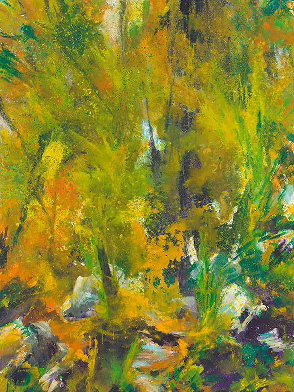 Bernd Zimmer | Blauer Baum. Herbst I, 2014 | Acryl/Leinwand | 200 x 150 cm | WVZ 2448