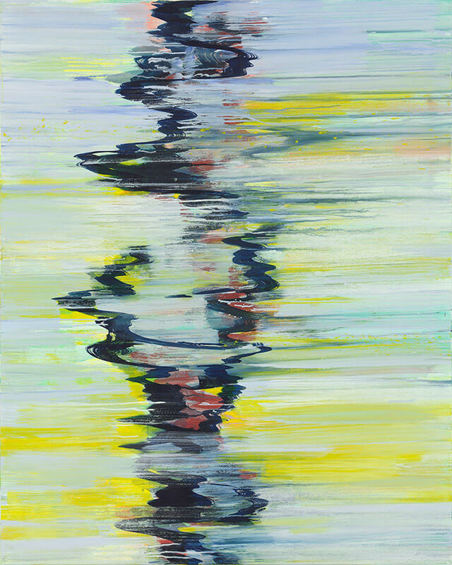 Bernd Zimmer | Fluss IV, 2014 | Acryl/Leinwand | 150 x 120 cm | WVZ 2456