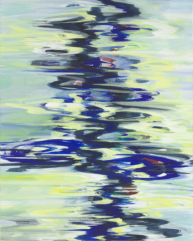 Bernd Zimmer | Fluss VI, 2014 | Acryl/Leinwand | 150 x 120 cm | WVZ 2458