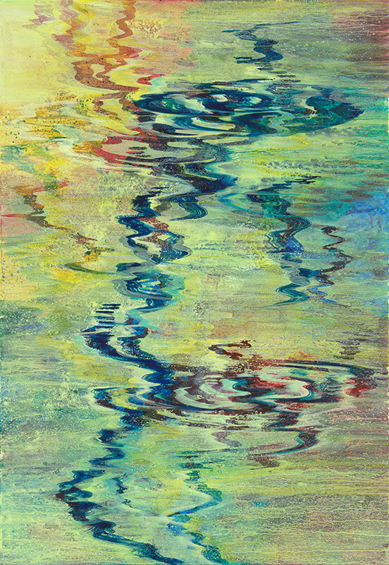 Bernd Zimmer | Schwimmendes Licht III, 2015 | Acryl/Leinwand | 290 x 200 cm | WVZ 2463