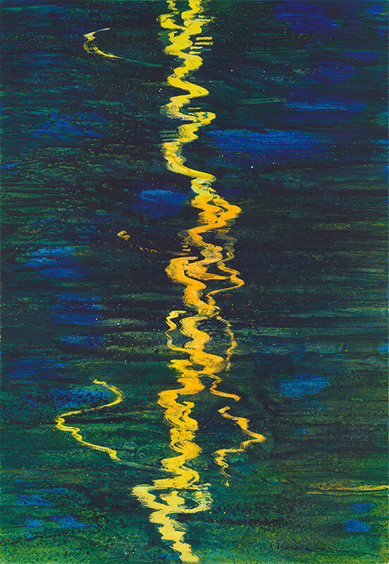 Bernd Zimmer | Schwimmendes Licht IV, 2015 | Acryl/Leinwand | 290 x 200 cm | WVZ 2464