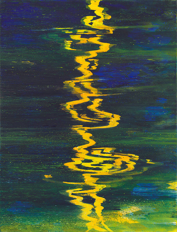 Bernd Zimmer | Im Fluss XVII, 2015 | Acryl/Leinwand | 210 x 160 cm | WVZ 2468