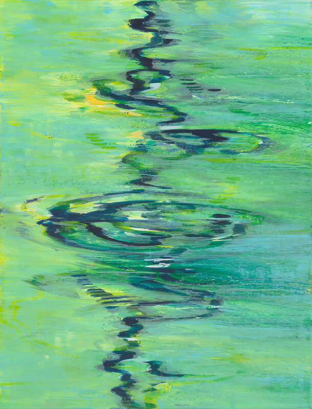 Bernd Zimmer | Im Fluss XVIII, 2015 | Acryl/Leinwand | 210 x 160 cm | WVZ 2469