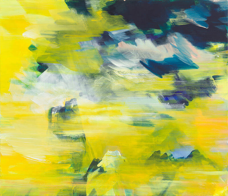 Bernd Zimmer | Tinzenhorn. Dunst. Wolken, 2014/15 | Acryl/Leinwand | 120 x 140 cm | WVZ 2482