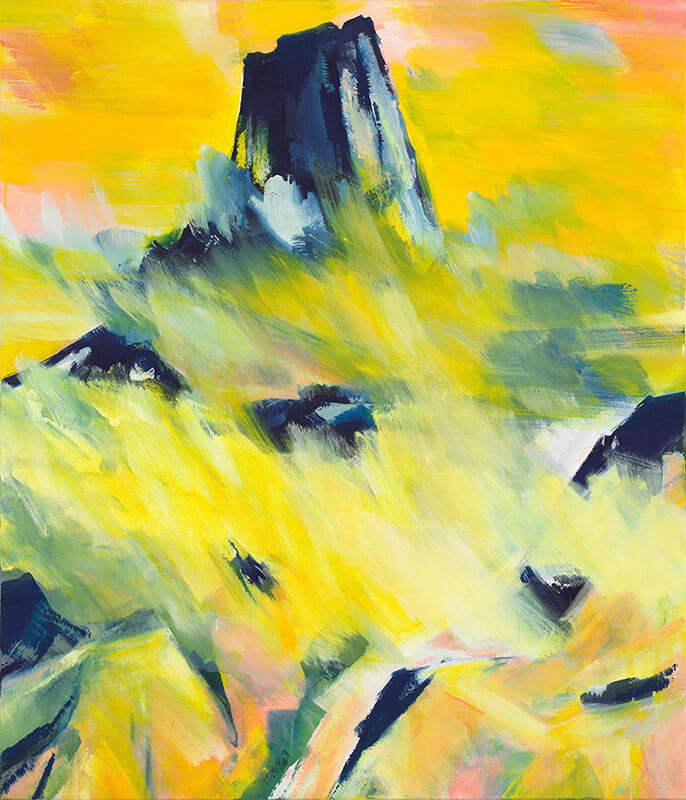 Bernd Zimmer | Kirchner reloaded: Tinzenhorn - Wolken III, 2015 | Acryl/Leinwand | 140 x 120 cm | WVZ 2483
