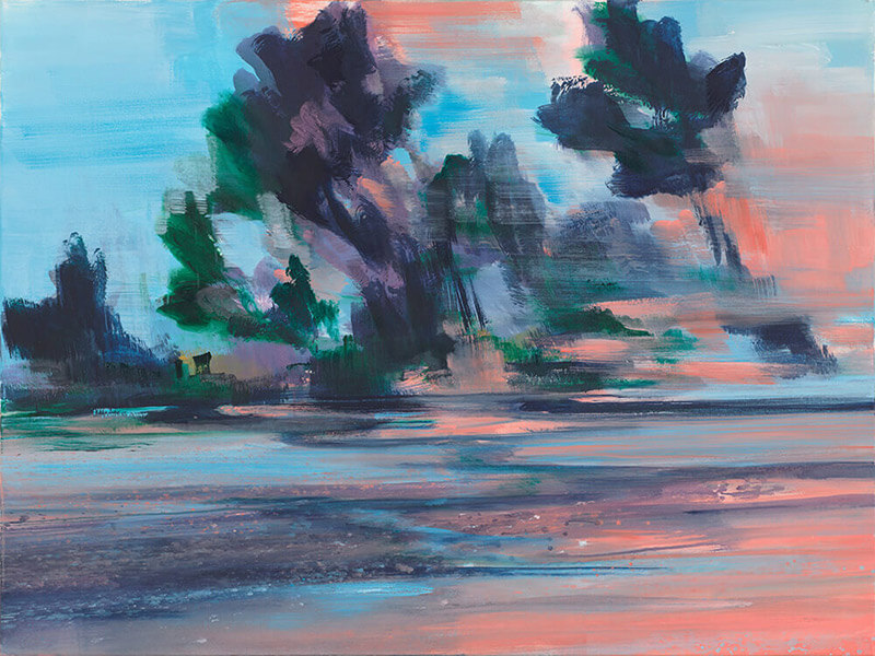 Bernd Zimmer | Vennar River IV, 2016 | Acryl/Leinwand | 120 x 160 cm | WVZ 2530