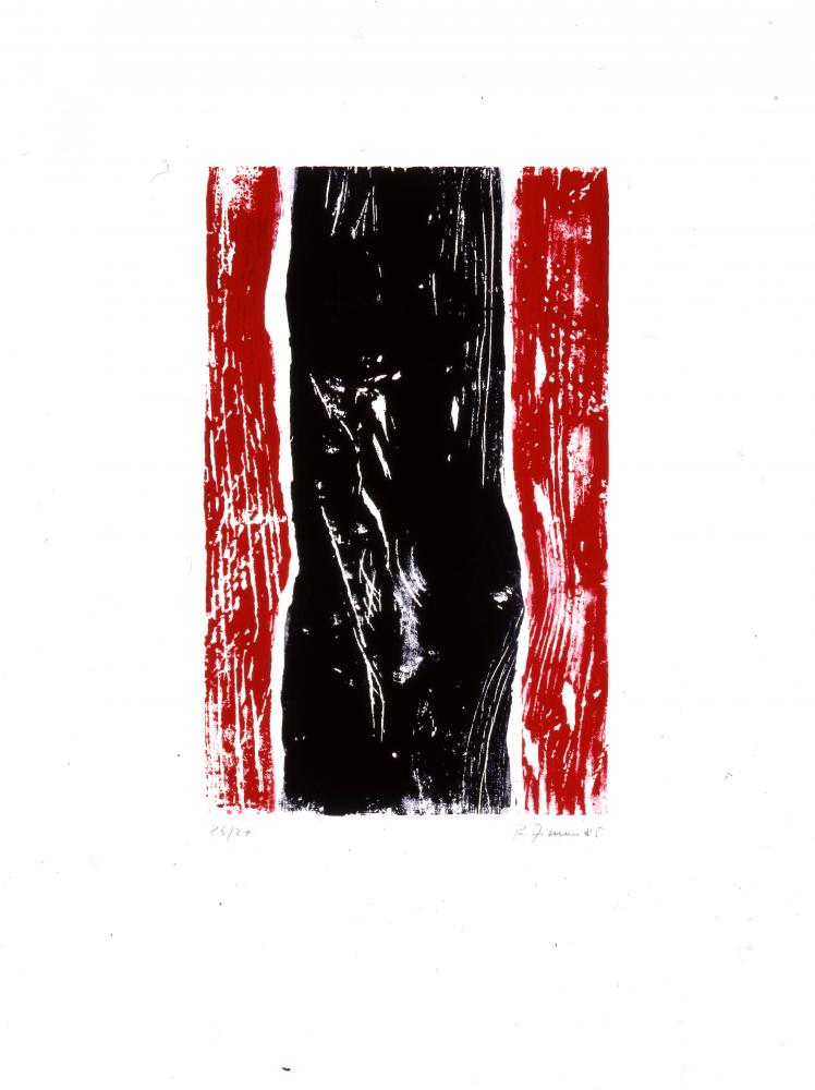 Bernd Zimmer | Stamm (Blatt 8 der Folge „LICHTSPLITTER“), 1985 | 64,5 x 48,0 cm | 27 Exemplare | WVZ 008