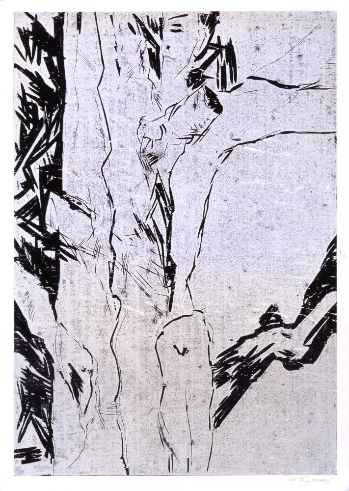 Bernd Zimmer | Mann im Baum III, 1990 | 140,0 x 100,0 cm | 3 Exemplare | WVZ 016.2