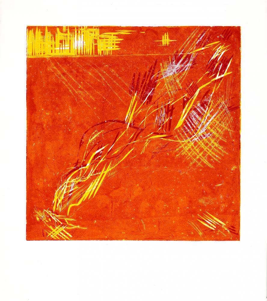 Bernd Zimmer | Feuer, 1990 | 155,0 x 140,0 cm | Unikat | WVZ 021.4