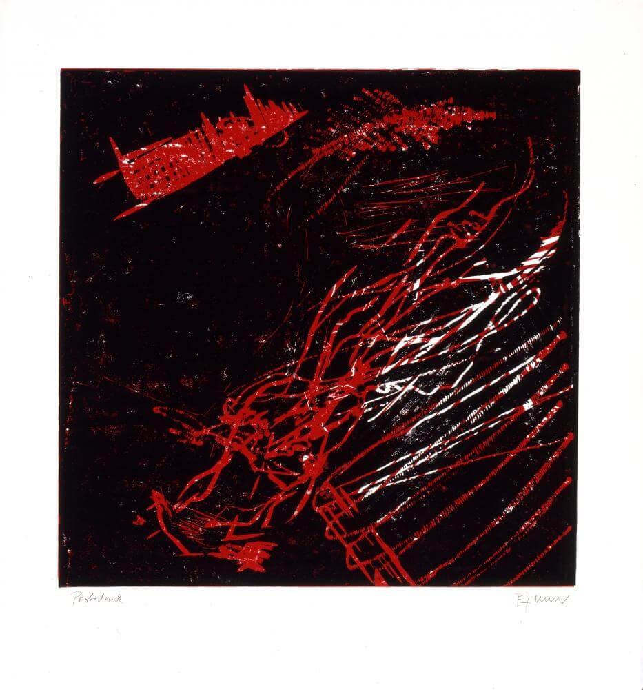 Bernd Zimmer | Feuer. Feld, 1990 | 155,0 x 140,0 cm | 3 Exemplare | WVZ 022