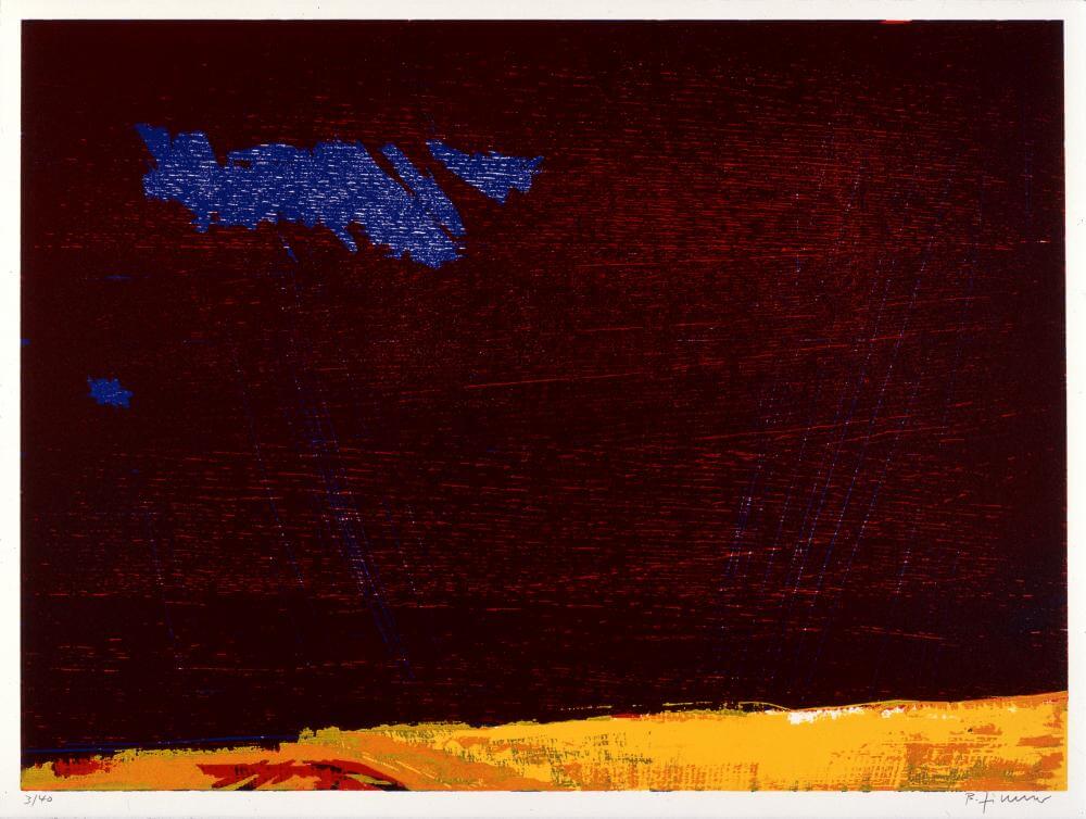 Bernd Zimmer | Ohne Titel (September) (Blatt 9 der Folge „MONATE“), 1990 | 60,5 x 80,5 cm | 40 Exemplare | WVZ 033