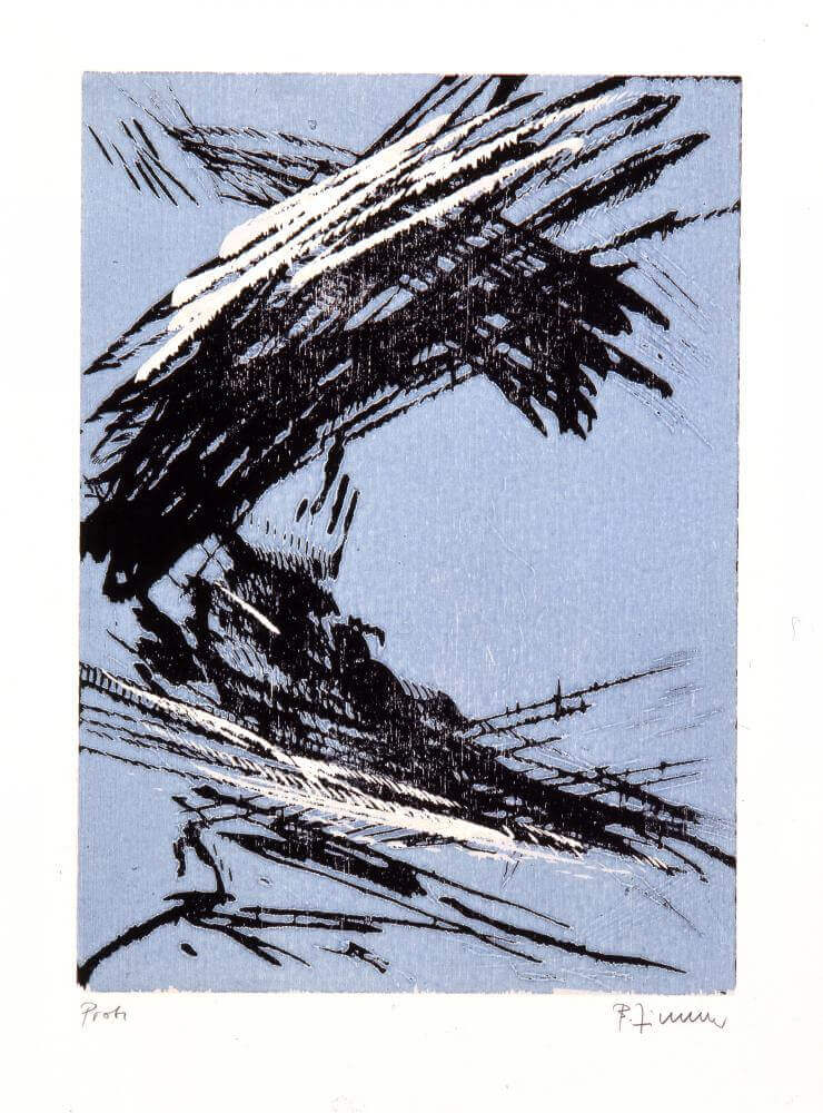 Bernd Zimmer | Eiswolke, 1991 | 64,5 x 47,8 cm | 7 Exemplare | WVZ 041